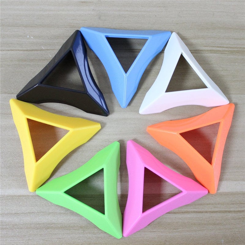 Goodplay 14 pcs Cube Stand Plastic for Puzzle Cube Holder Show - Multicolour Cube Tripod - Image 3